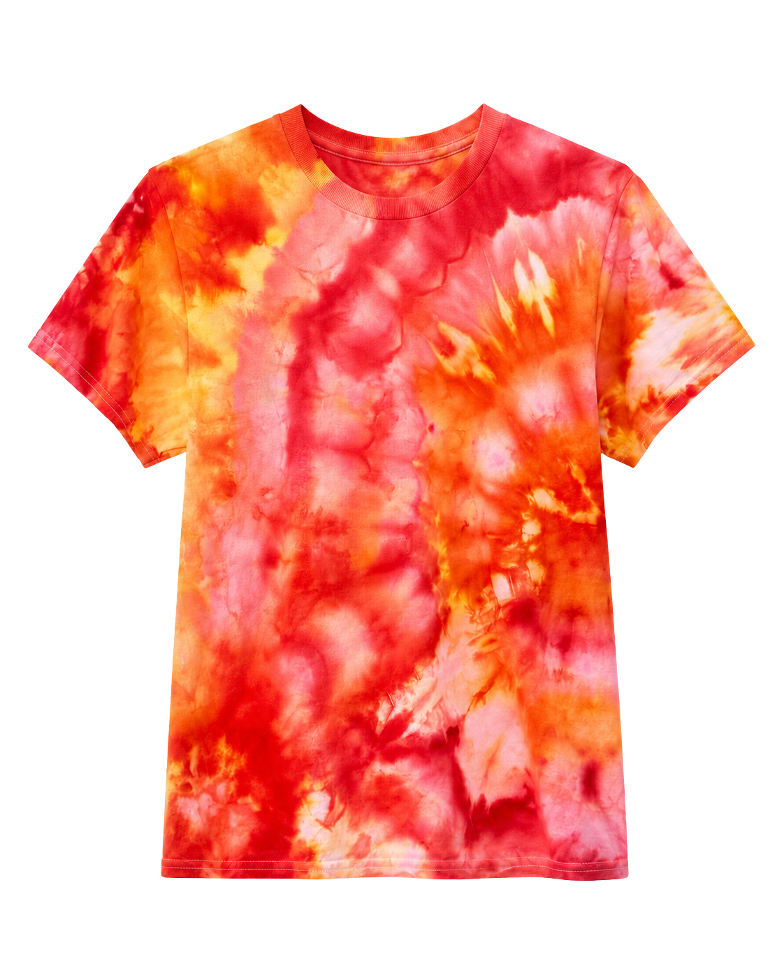 Fire fan classic tie dye tee